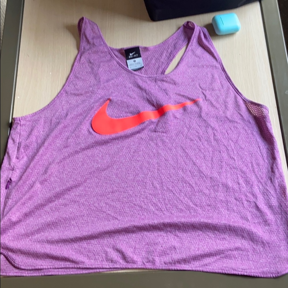 Nike workout mesh tank top